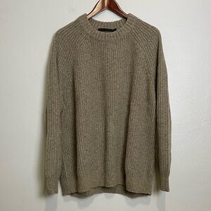 JENNI KAYNE Like New Cashmere Fisherman Crew Neck Sweater Women’s Size XL
Taupe